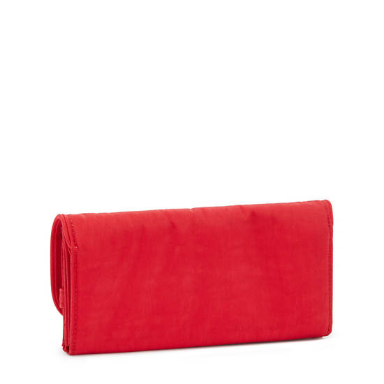 Kipling Money Land Snap Wallet Wallets Red Rouge | AU 2193GS